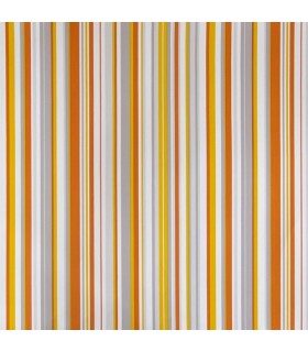 Papel pintado Rayas de Parati con diseños de líneas rectas estrechas  amarillo, naranja, crema y gris