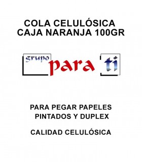 Cola celulósica caja naranja 100gr